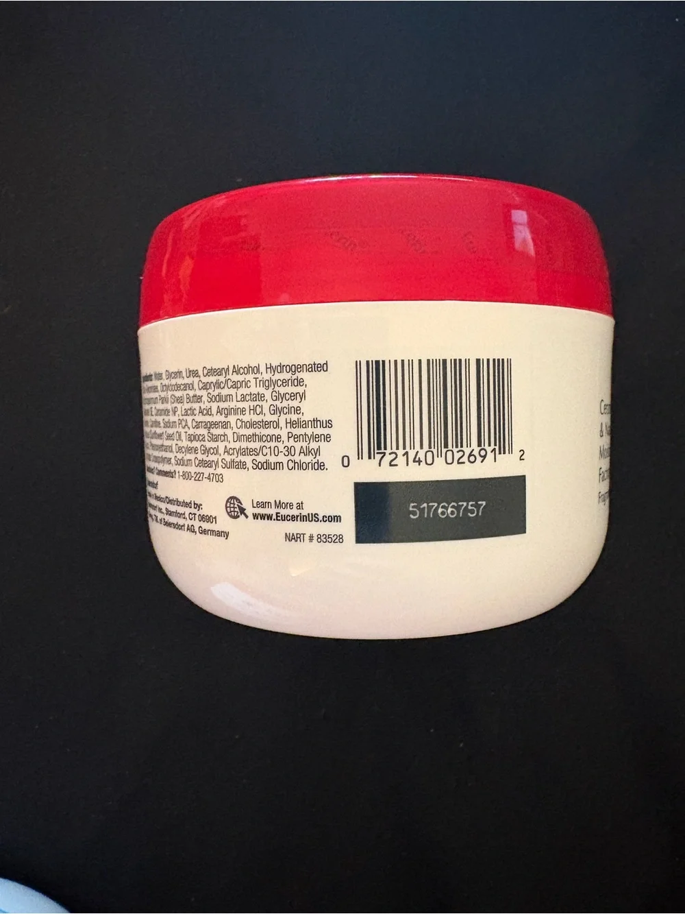 Eucerin Advanced Repair Cream Very Dry Skin 12 oz Fragrance Free NEW
